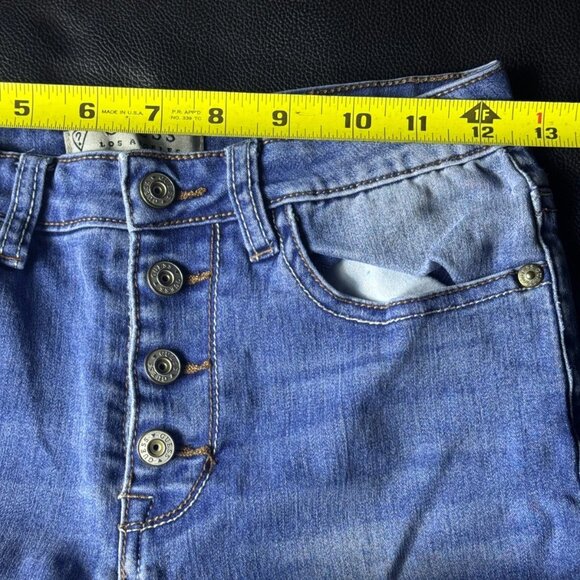 Guess Women’s Jeans Size 12 (24x27) Mid-Rise Straight Leg Blue Denim - Picture 10 of 11
